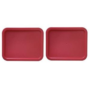 Replacement Lids for Pyrex Red Cover 6 Cup Bowl Rectangle 7211-PC (6-Pack)